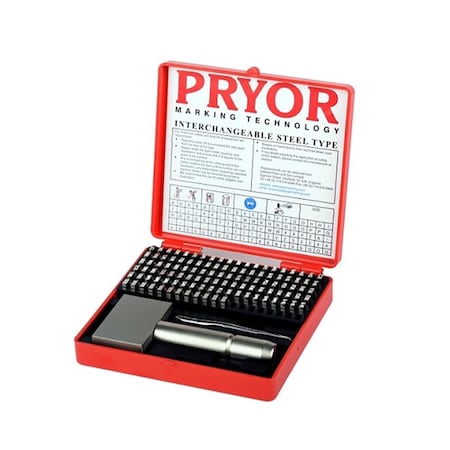 Pryor 3 mm Imperial Steel Type Fount Set with Hand Holder TIFH030